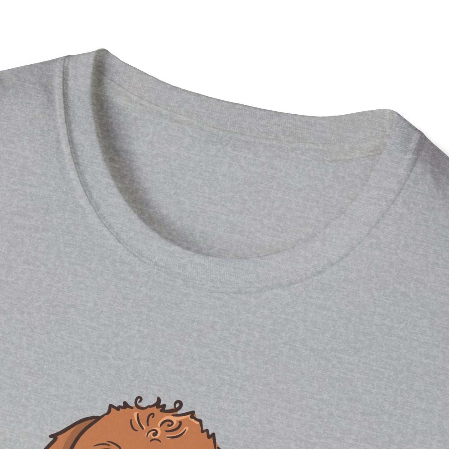 Happy Doodle Dog Unisex Softstyle T-Shirt