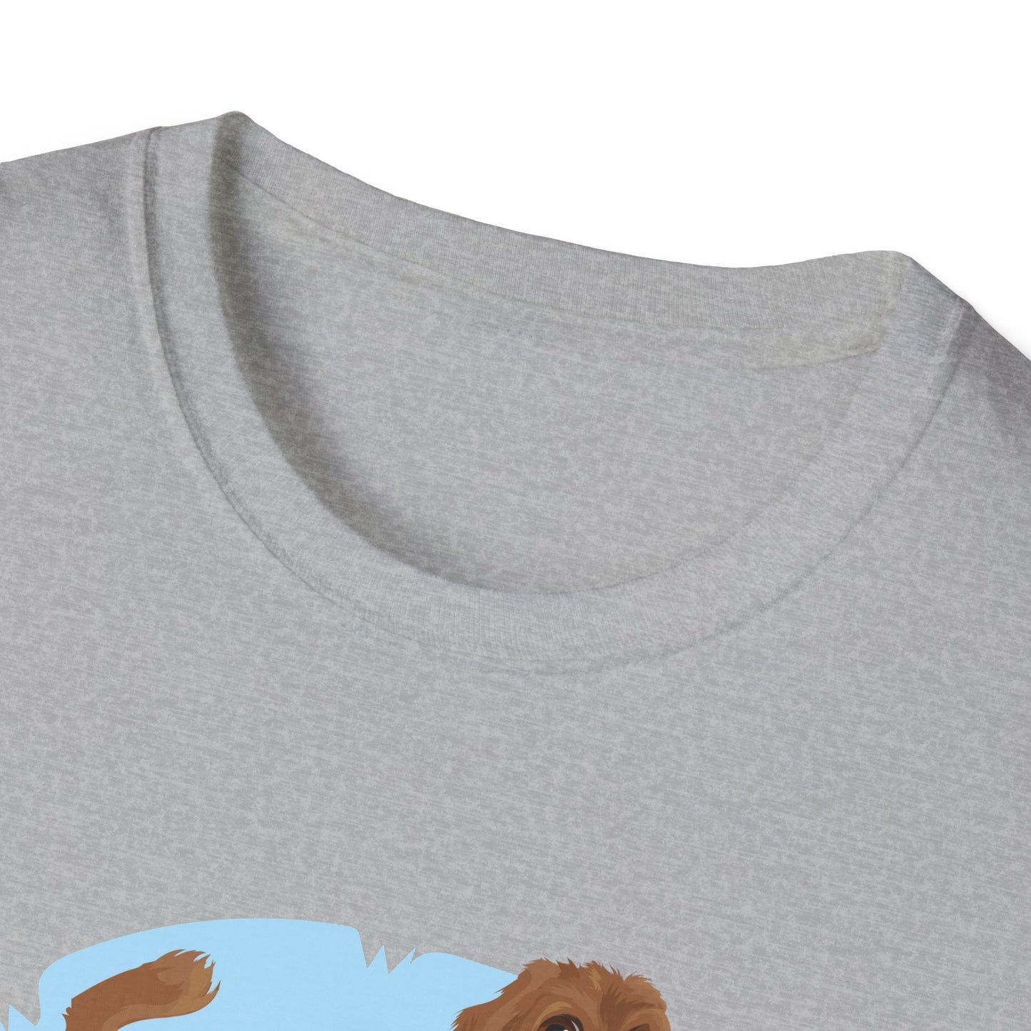 Doodle Dog at the Beach Softstyle T-Shirt - Unisex