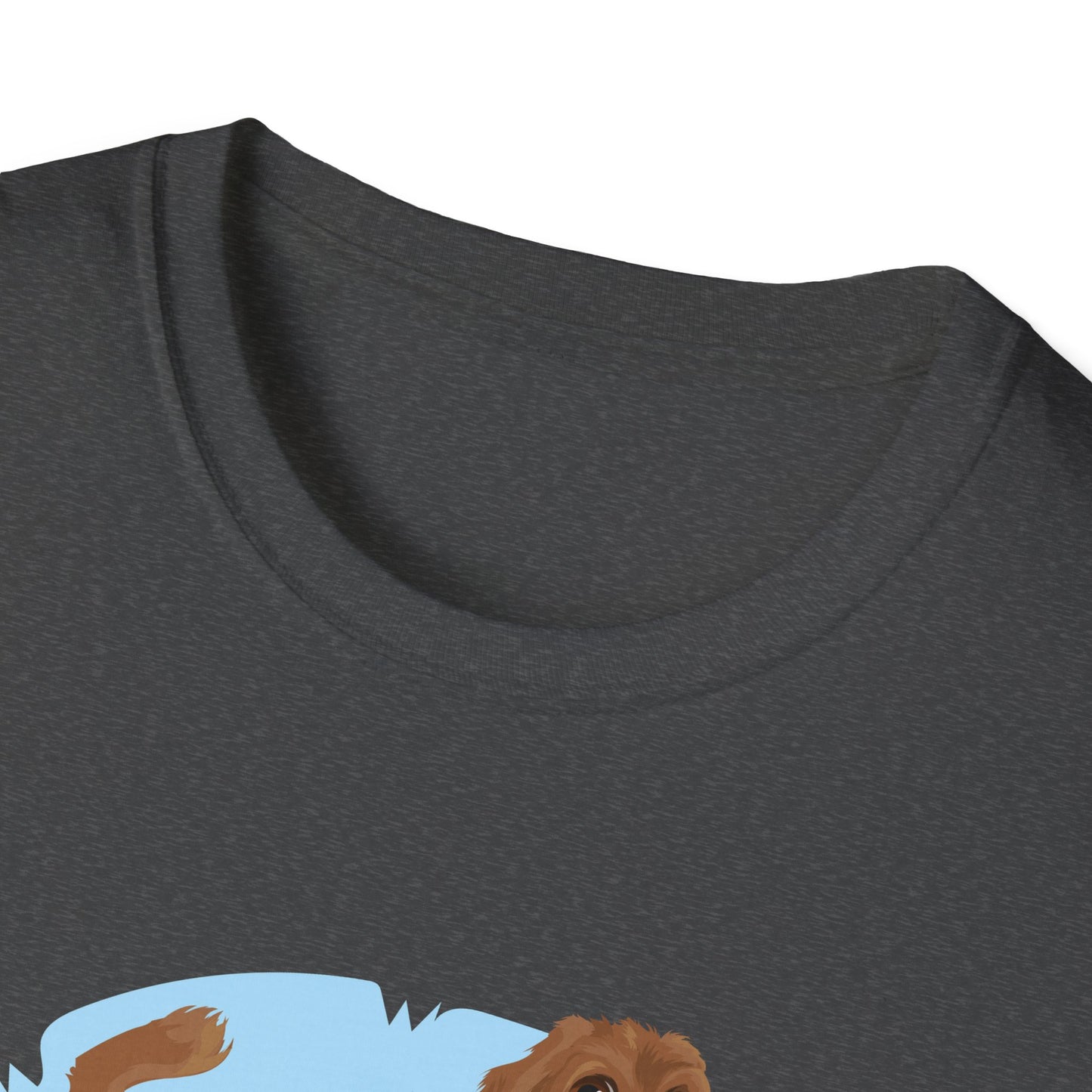 Doodle Dog at the Beach Softstyle T-Shirt - Unisex