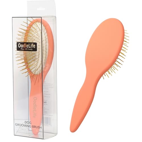 Gold Pin Dog Brush For Everyday Grooming OodleLife