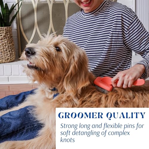 Large Slicker Brush for Grooming (Goldendoodle and Doodle Coats)