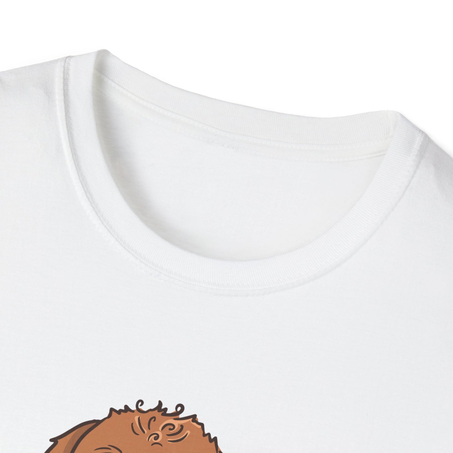 Happy Doodle Dog Unisex Softstyle T-Shirt