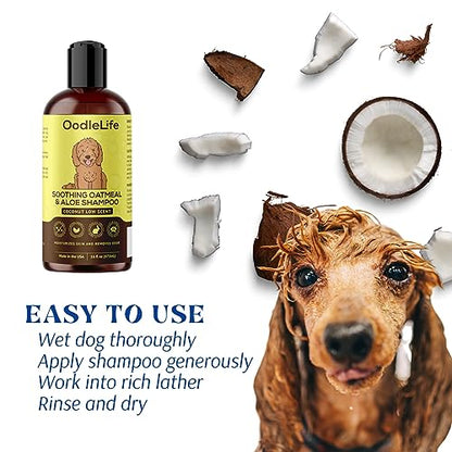 Coconut and Aloe Oatmeal Dog Shampoo